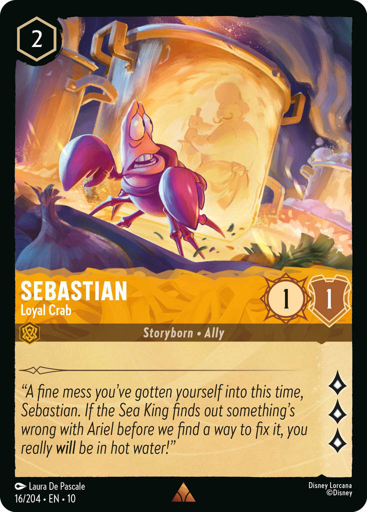 Sebastian - Loyal Crab (016/204 - Whispers in the Well) Rare