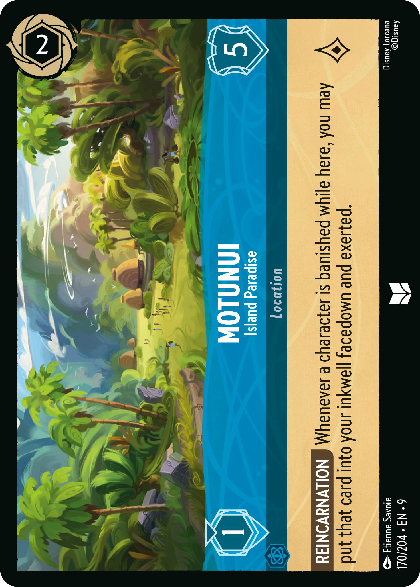 Motunui - Island Paradise (Fabled - 170/204)  Uncommon