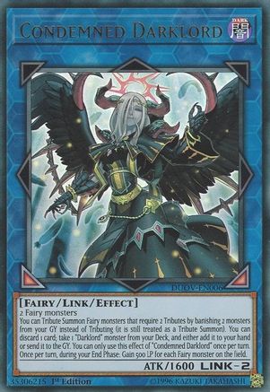 Condemned Darklord (DUOV-EN006) Ultra Rare - 1st Edition Near Mint