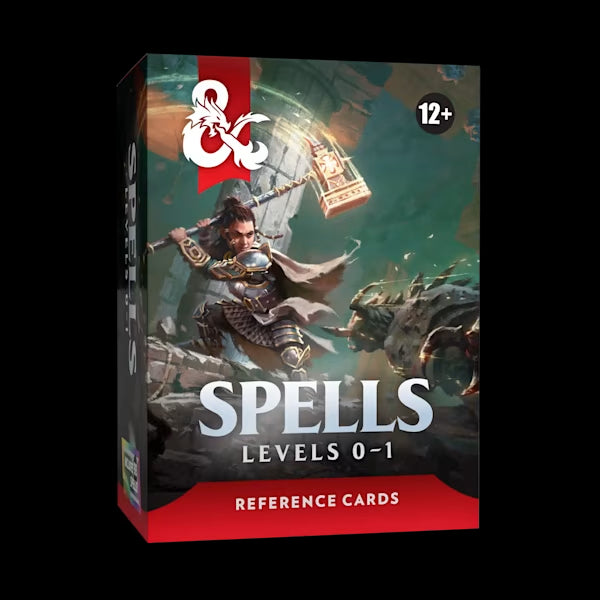D&D 5E 2024: Reference Cards - Spells: Levels 0-1