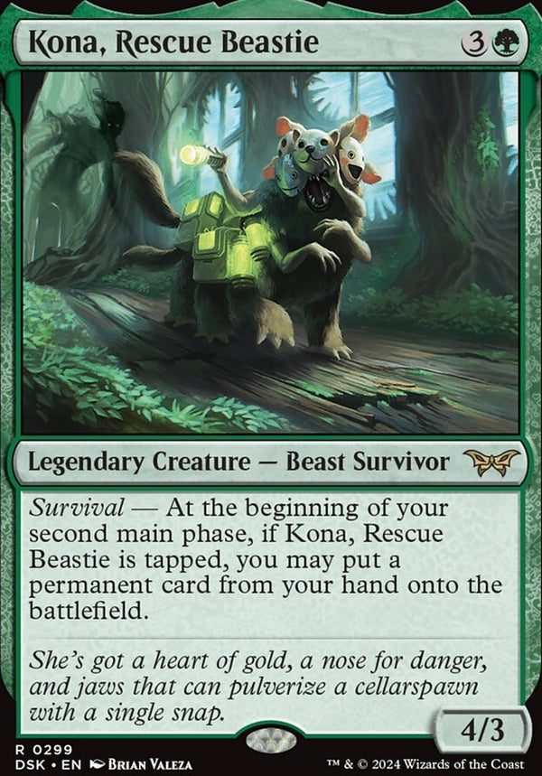 Kona, Rescue Beastie [#0299 Lurking Evil Art Variant] (DSK-R)