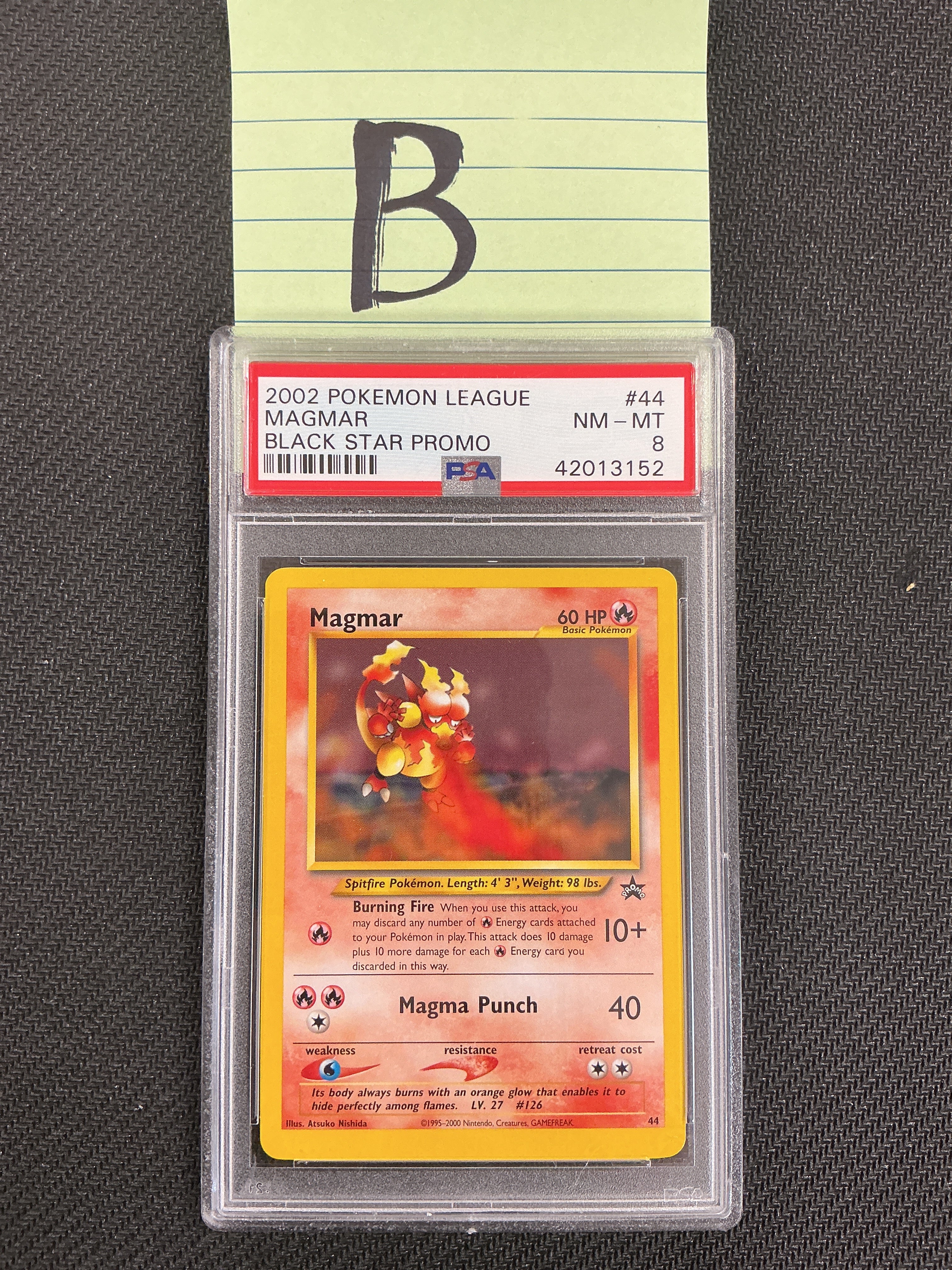 Magmar - 44 (BSP) Promo - Near Mint (Graded - PSA 8)