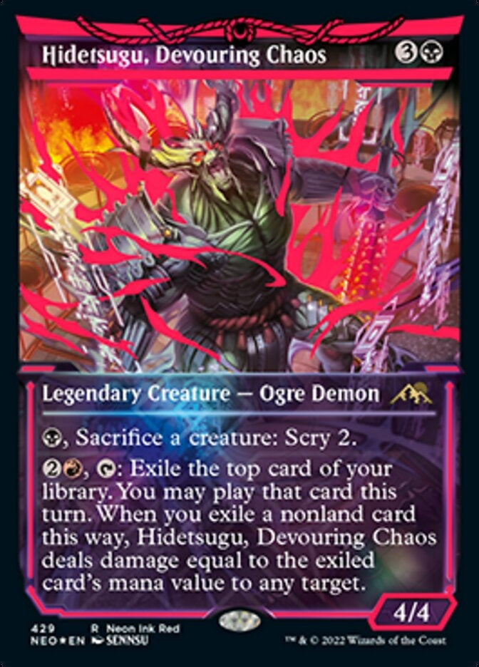 Hidetsugu, Devouring Chaos [ #429 Neon Ink Red ](NEO-R)