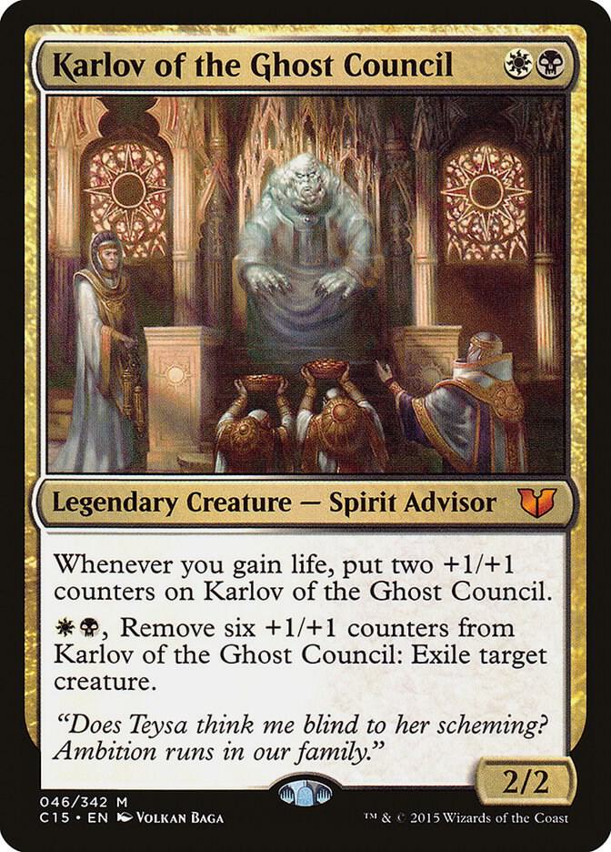 Karlov of the Ghost Council (C15-M) Light Play