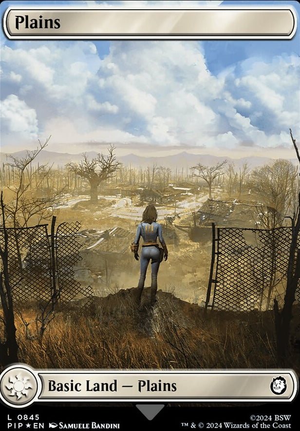 Plains [#0845 Full Art Surge Foil] (PIP-C)