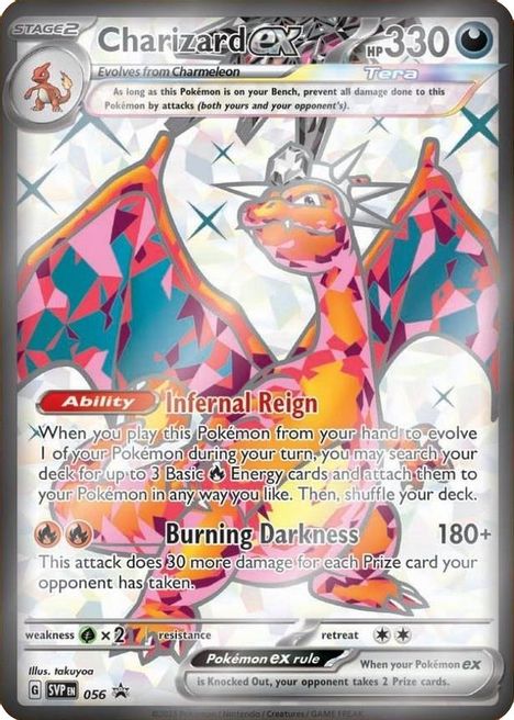 Charizard ex - 56 (SVP) Promo - Near Mint Holofoil w/ Premium Collection Case