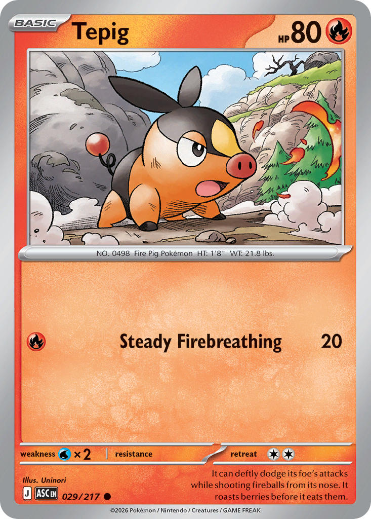 Tepig - 029/217 (ASC) Common