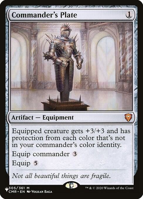 Commander's Plate (CMR-M-LIST)