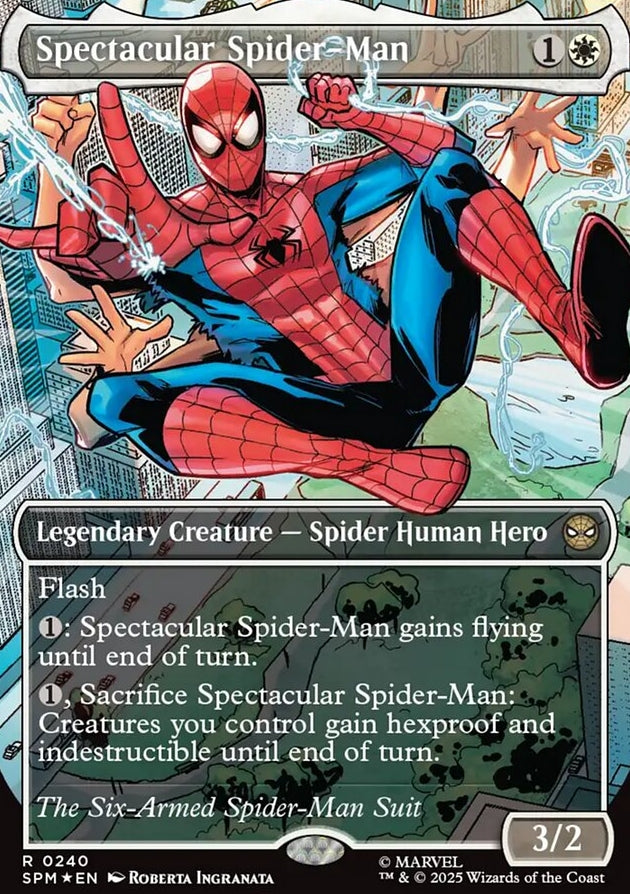 Spectacular Spider-Man [ #0240 Borderless Textured Foil ] (SPM-R)