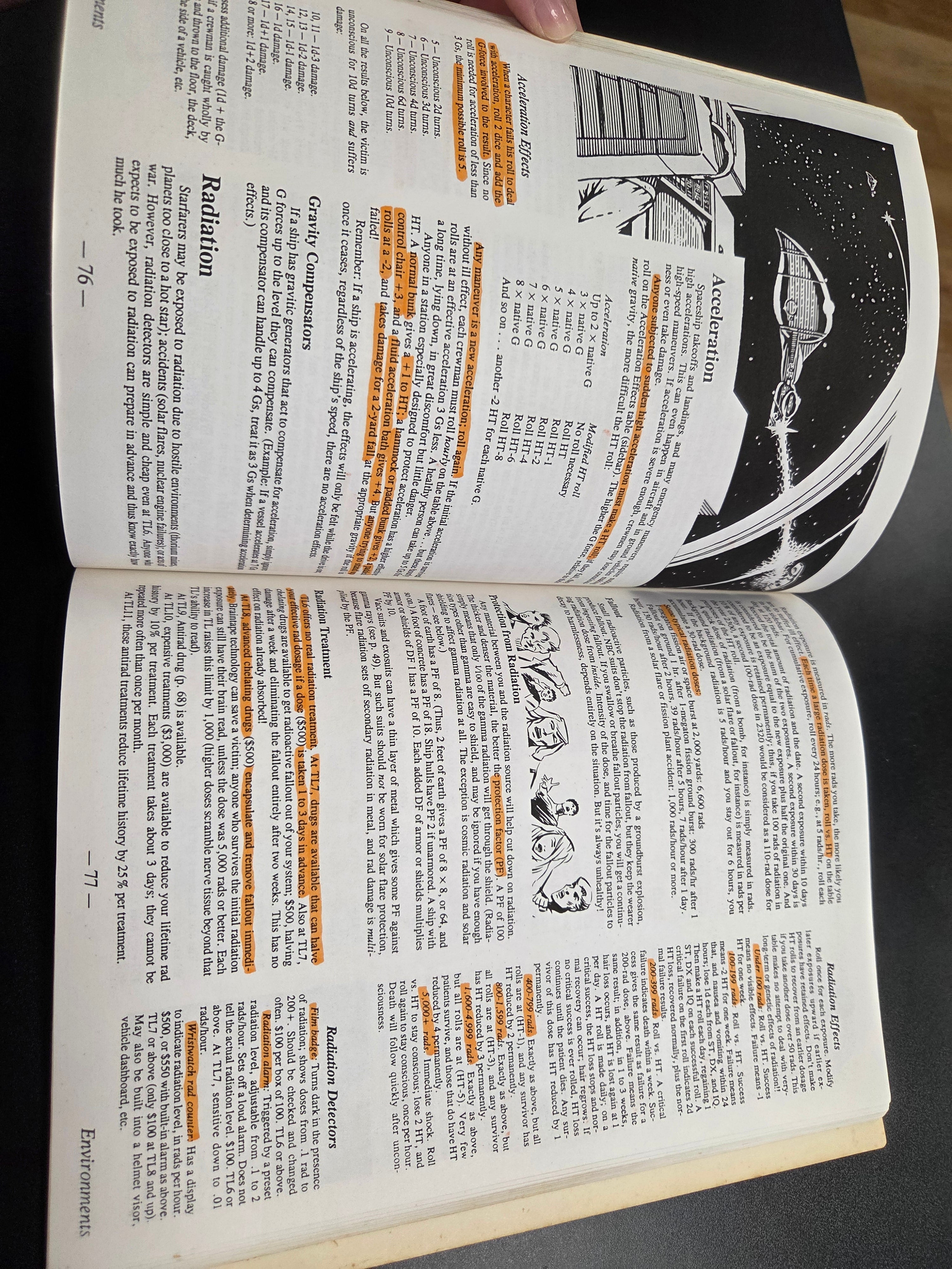 GURPS RPG (2nd Ed): Space (USED) Highlighted/Marked