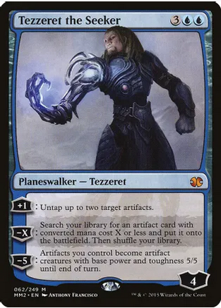 Tezzeret the Seeker (MM2-M-FOIL) Light Play