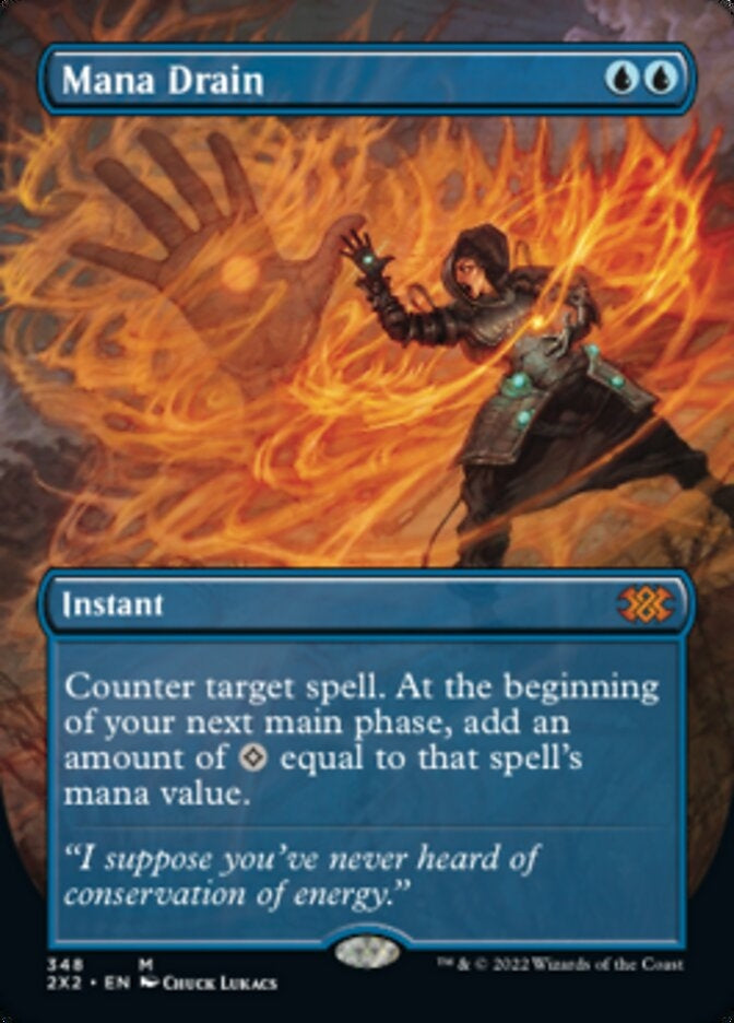 Mana Drain [#348 Alternate-Art Borderless] (2X2-M)