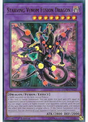 Starving Venom Fusion Dragon (LED5-EN052) Ultra Rare - 1st Edition Near Mint