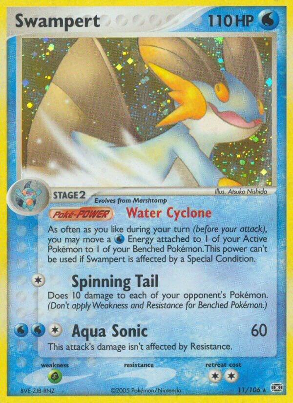 Swampert - 11/106 (EM) Holo Rare - Near Mint