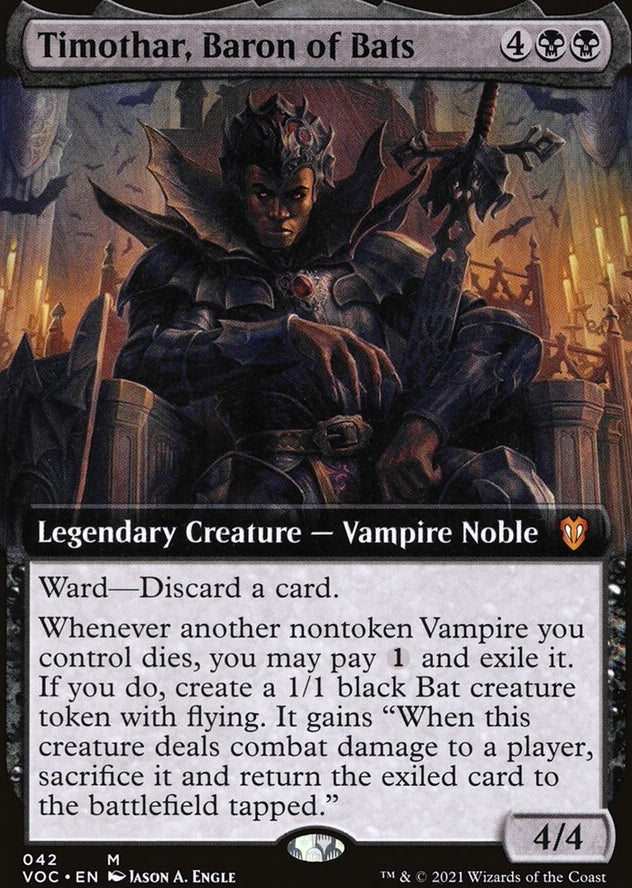 Timothar, Baron of Bats [ #0042 Extended Art ] (VOC-M)