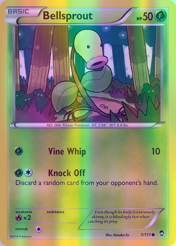 Bellsprout - 001/111 (FFI) Common - Near Mint Reverse Holofoil