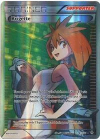 Brigette 161/162 (BKT) Ultra Rare Full Art Heavy Play Holofoil