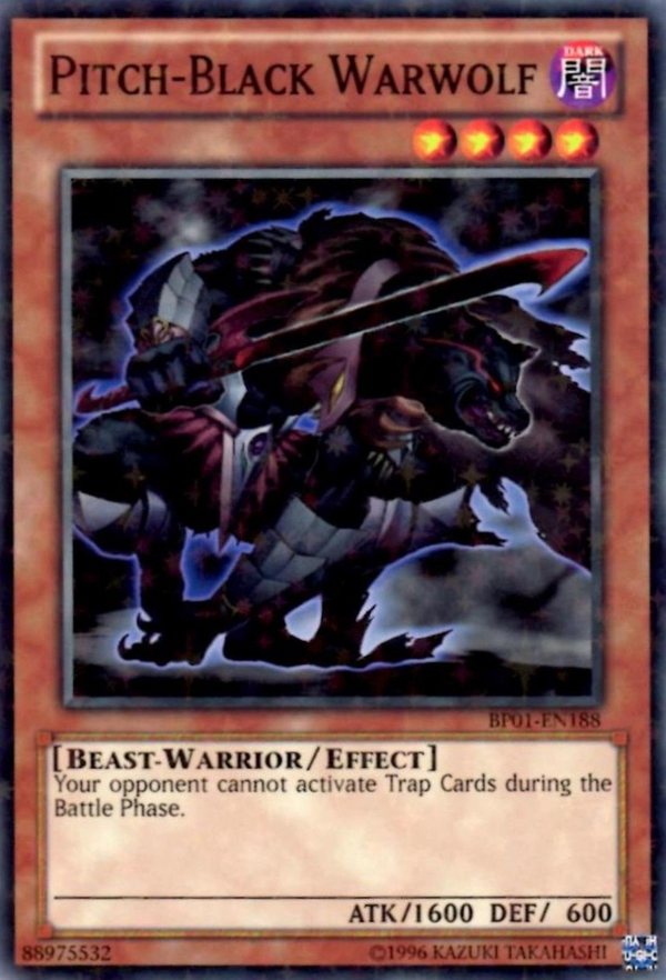 Pitch-Black Warwolf (Starfoil) (BP01-EN188) Starfoil Rare - Near Mint Unlimited