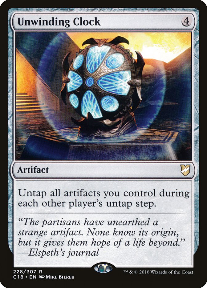 Unwinding Clock (C18-R) Moderate Play