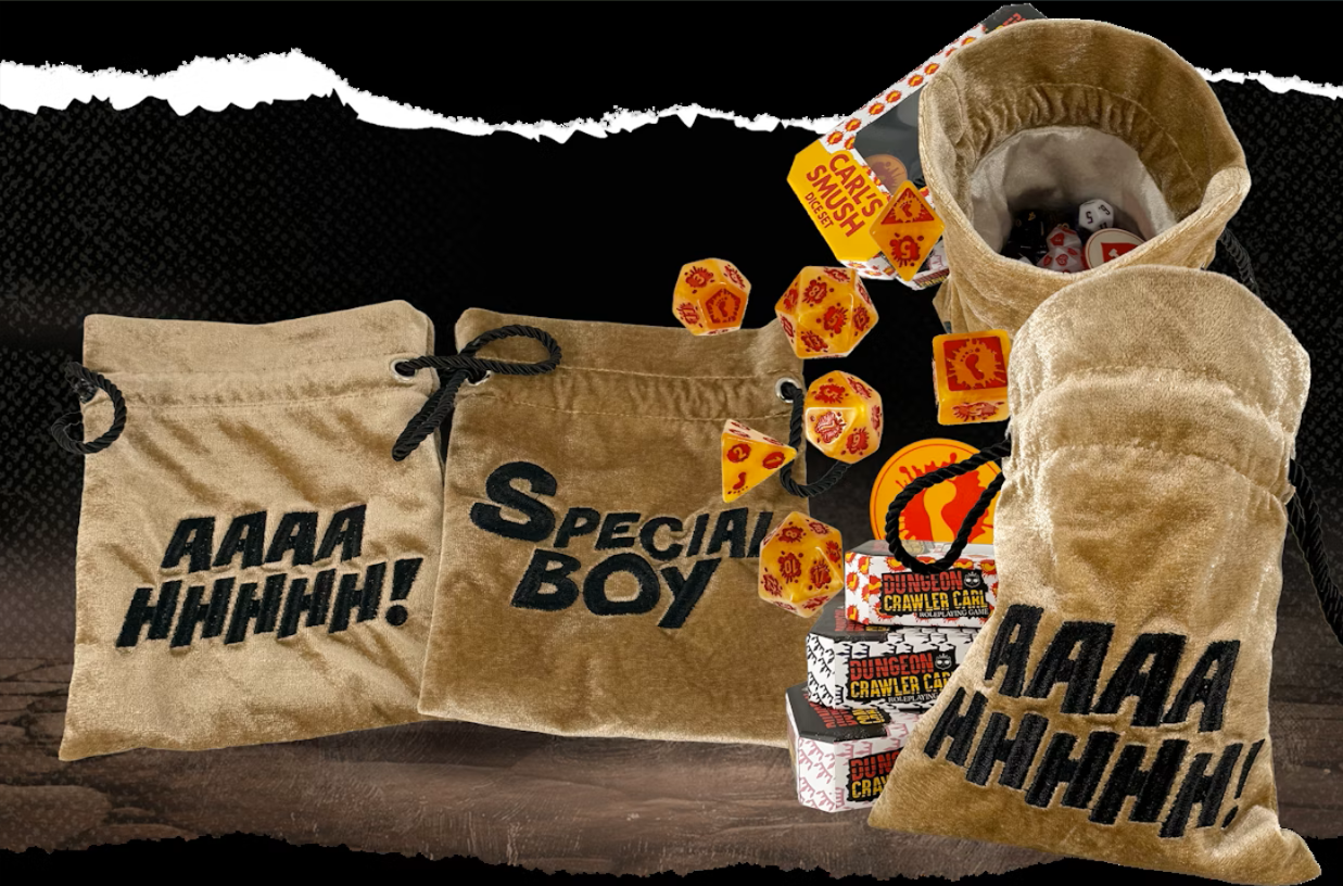 Dungeon Crawler Carl RPG: "AAAAHHHH" Prepotente Dice Bag