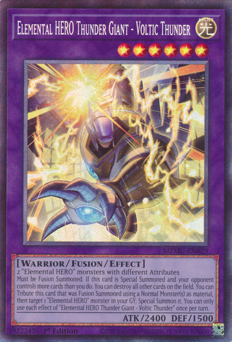 Elemental HERO Thunder Giant - Voltic Thunder (MZMU-EN029)