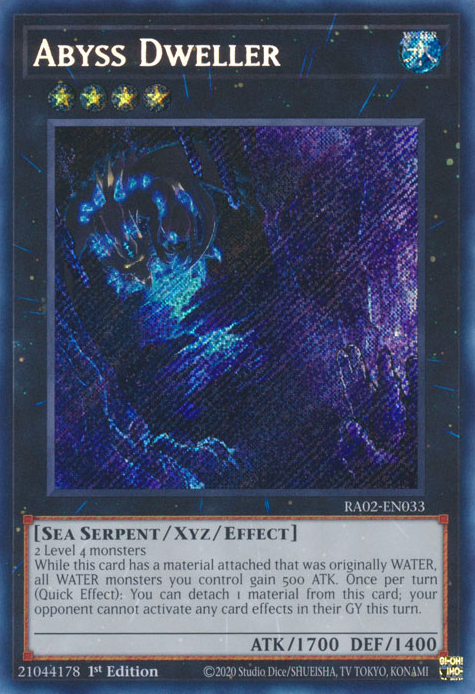 Abyss Dweller (RA02-EN033) Secret Rare - Near Mint 1st Edition