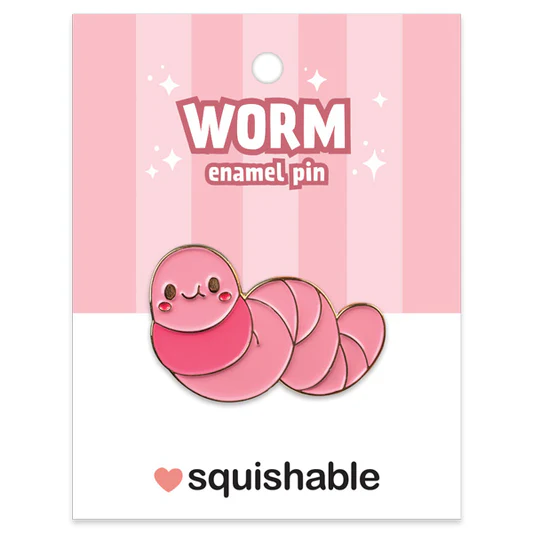 Squishable: Enamel Pin - Worm
