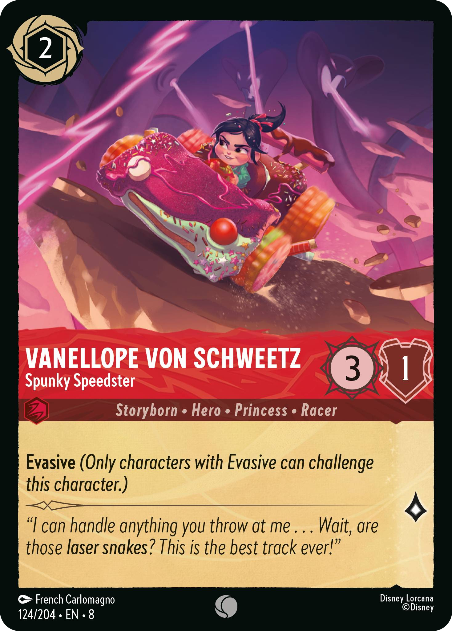 Vanellope Von Schweetz - Spunky Speedster (Reign of Jafar - 124/204 ) Common