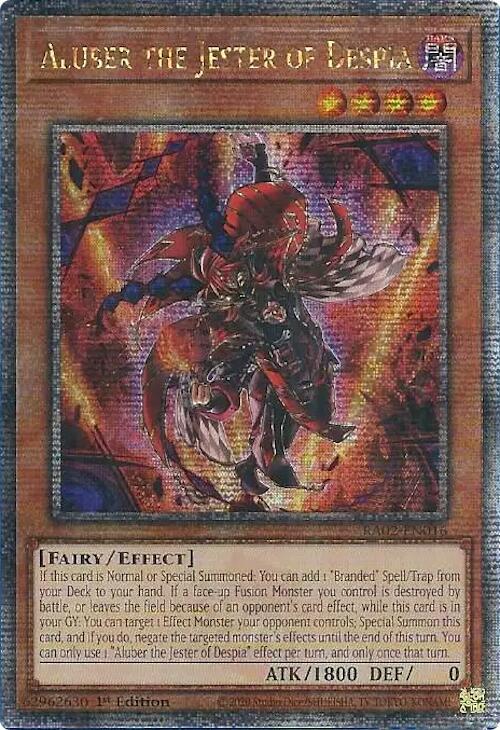 Aluber the Jester of Despia (RA02-EN016) Quarter Century Secret Rare - Near Mint 1st Edition