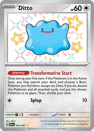 Ditto - 201/091 (PAF) Secret Rare - Near Mint Holofoil