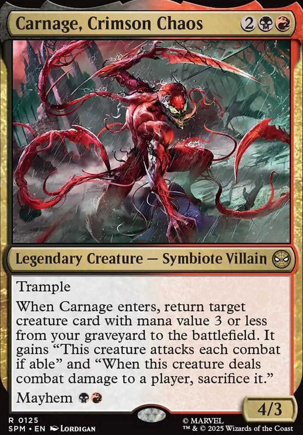 Carnage, Crimson Chaos [ #0125 ] (SPM-R)