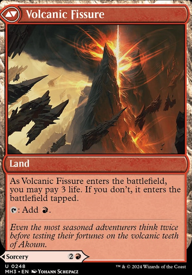 Sundering Eruption // Volcanic Fissure [#0248] (MH3-U-FOIL)