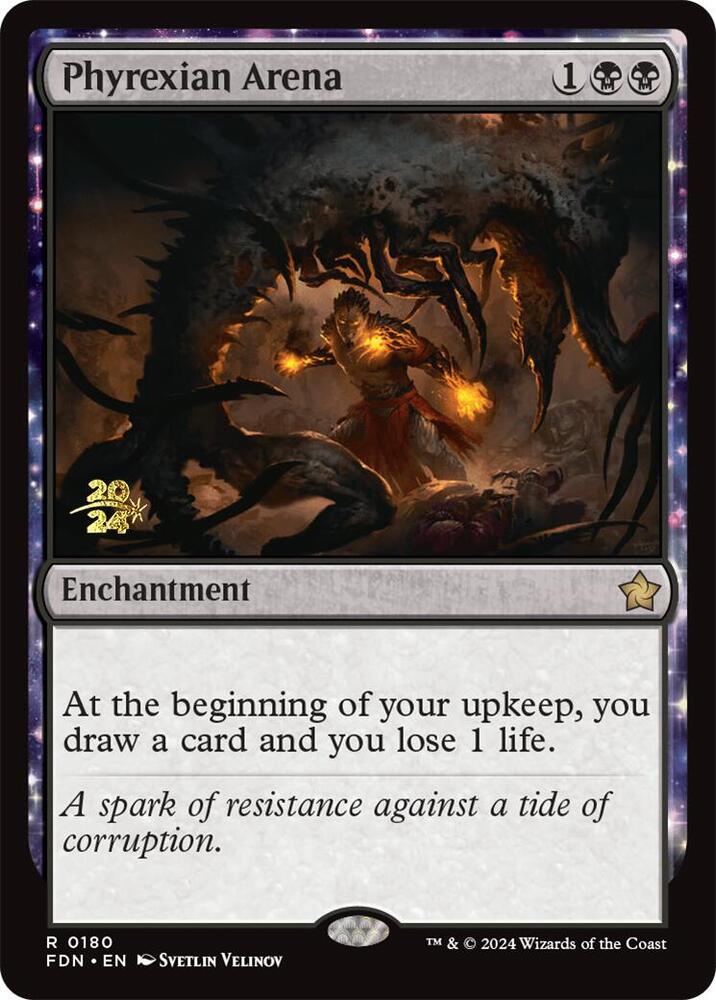 Phyrexian Arena [#0180] (FDN-R-PRE-FOIL)