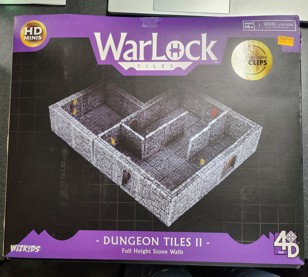 WizKids 4D Tiles: WarLock Tiles - Dungeon Tiles 2: Stone Walls (Scratch & Dent)