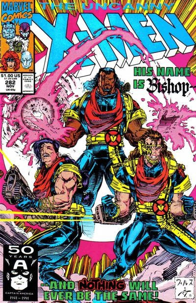 Uncanny X-Men (1963 Series) #282 (9.4) 1st Bishop Cameo Appearance