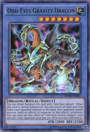 Odd-Eyes Gravity Dragon (BOSH-EN043) Ultra Rare - Near Mint Unlimited