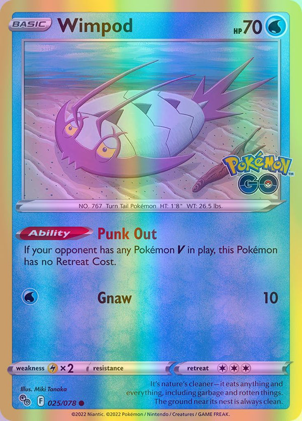 Wimpod - 025/078 (PGO) Common - Near Mint Reverse Holofoil