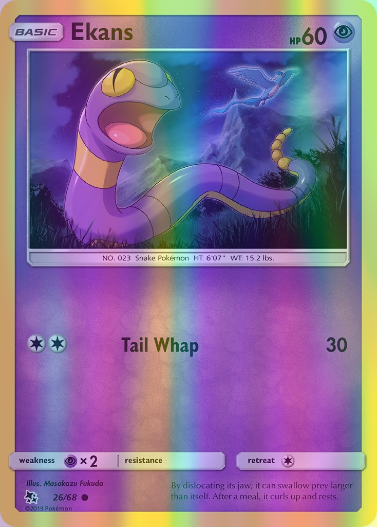 Ekans - 26/68 (HIF) Common - Near Mint Reverse Holofoil