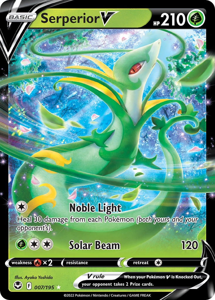 Serperior V - 007/195 (SWSH12) Ultra Rare - Near Mint Holofoil