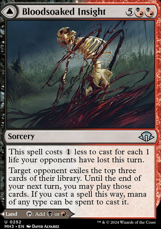 Bloodsoaked Insight // Sanguine Morass [#0252] (MH3-U-FOIL)