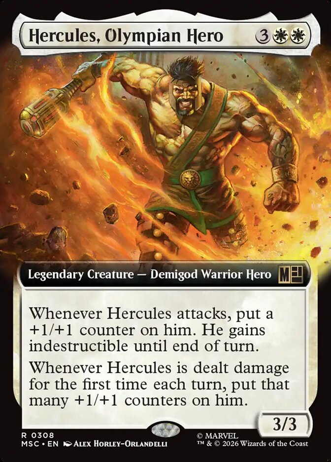 Hercules, Olympian Hero [ #0308 Extended Art ] (MSC-R)