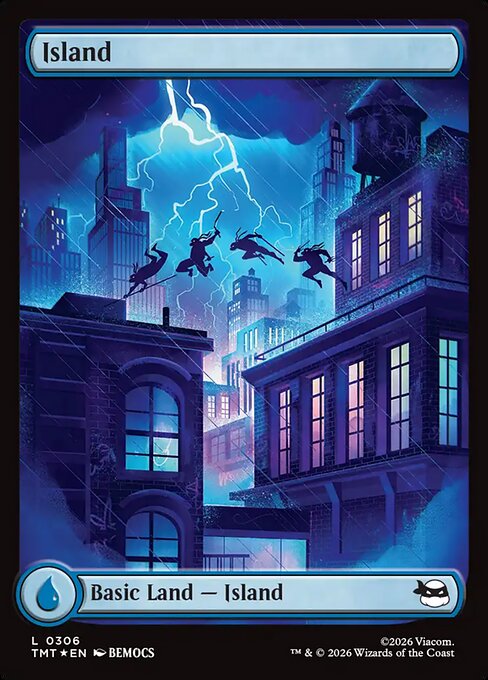 Island [ #0306 Surge Foil Rooftop Full Art ] (TMT-L)
