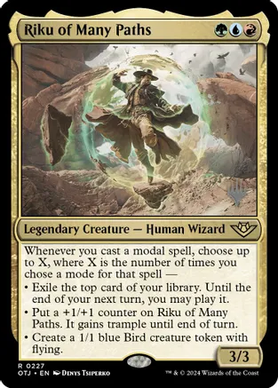 Riku of Many Paths [#0227] (OTJ-R-PP-FOIL)