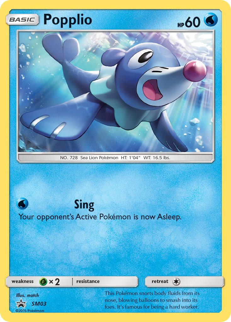 Popplio - SM03 (SM:PR) Promo - Near Mint Holofoil