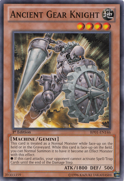 Ancient Gear Knight (BP01-EN146) Common - Near Mint 1st Edition