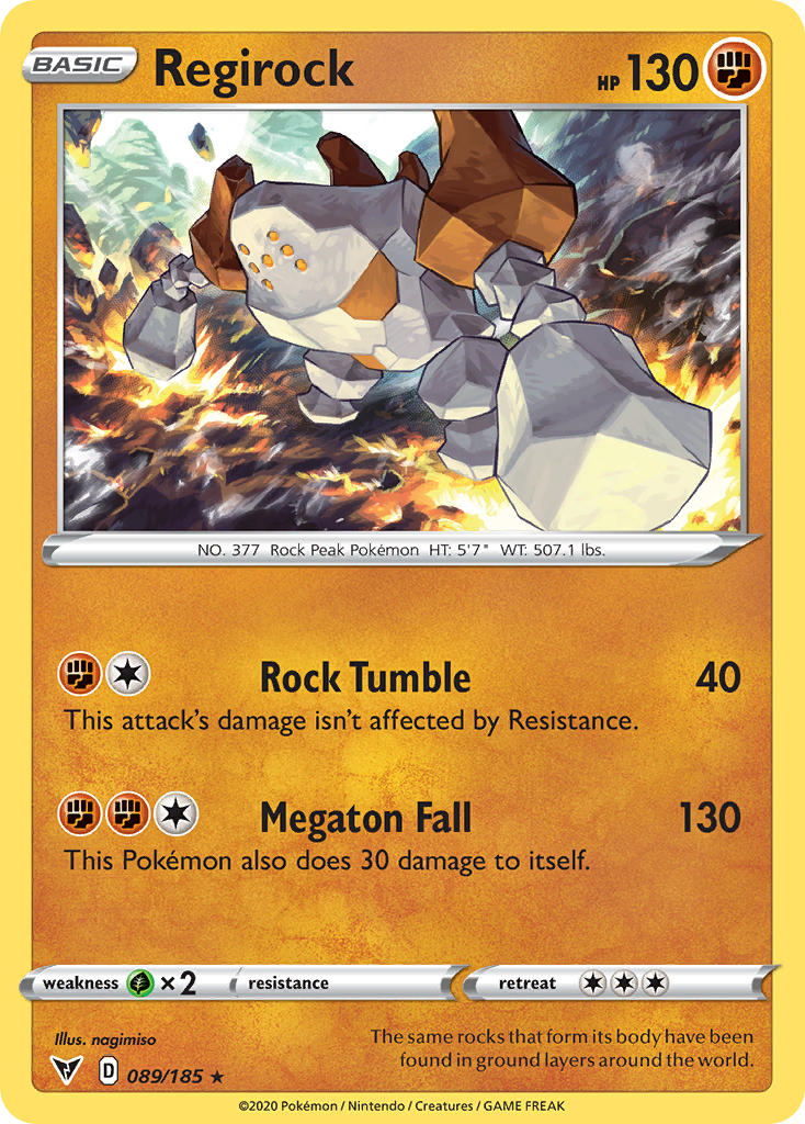 Regirock - 089/185 (SWSH04) Holo Rare - Near Mint Holofoil