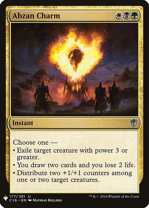 Abzan Charm [Mystery Booster #1383] (C16-U)