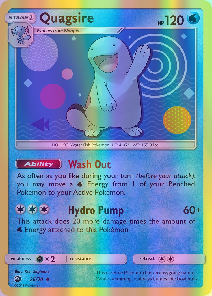 Quagsire - 26/70 (DRM) Uncommon - Near Mint Reverse Holofoil