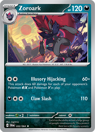 Zoroark - 032/064 (SFA) Rare - Near Mint Holofoil