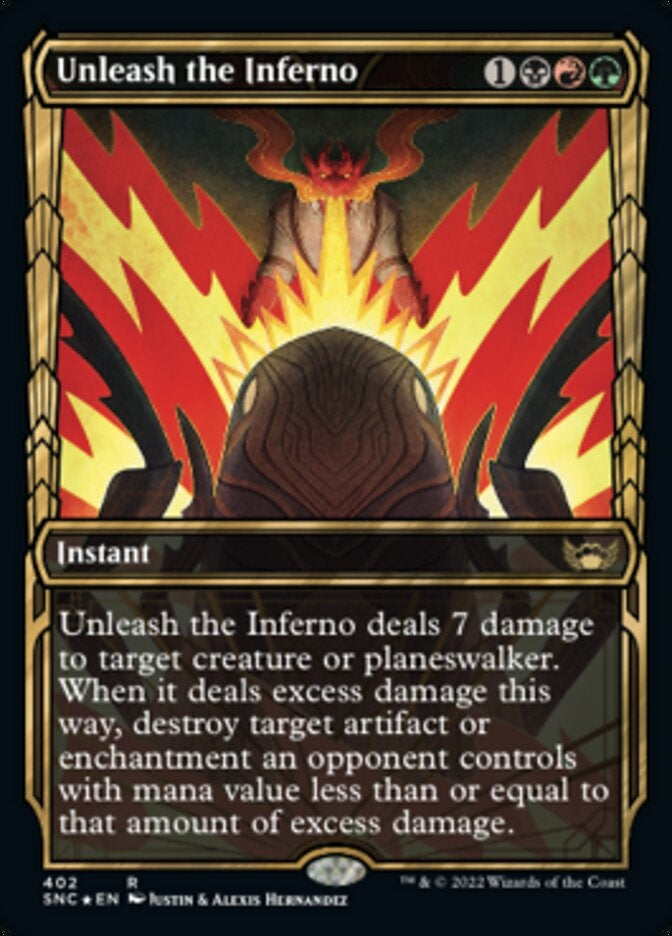 Unleash the Inferno [ #402 Gilded Foil ] (SNC-R)